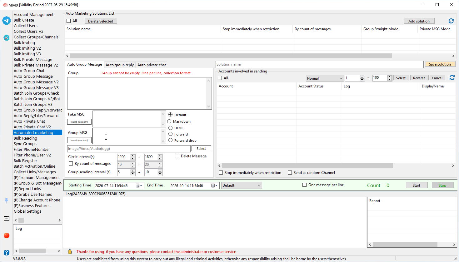 Automated marketing